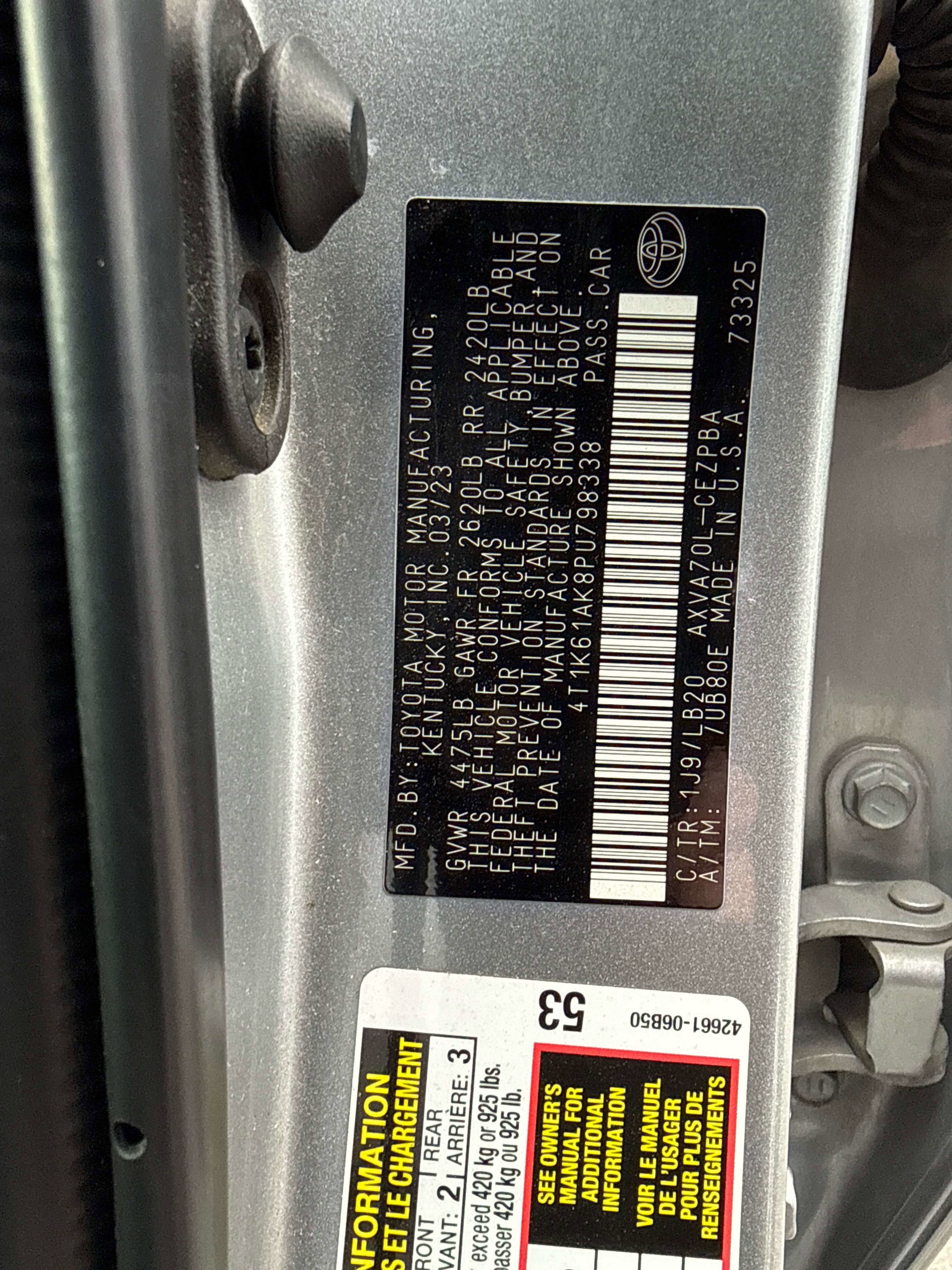 2023 Toyota CAMRY XSE