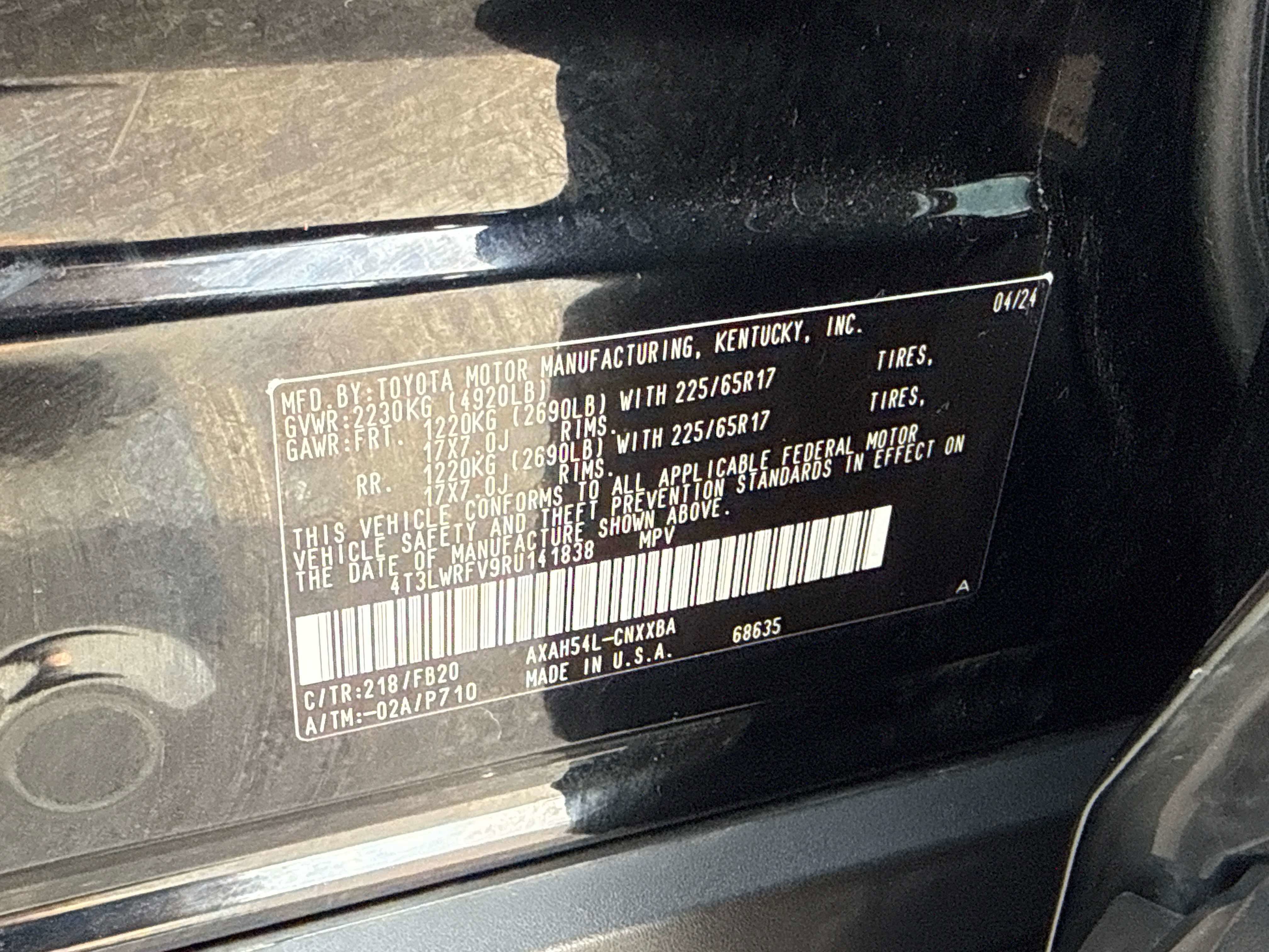 2024 Toyota RAV4 HYBRID Hybrid LE