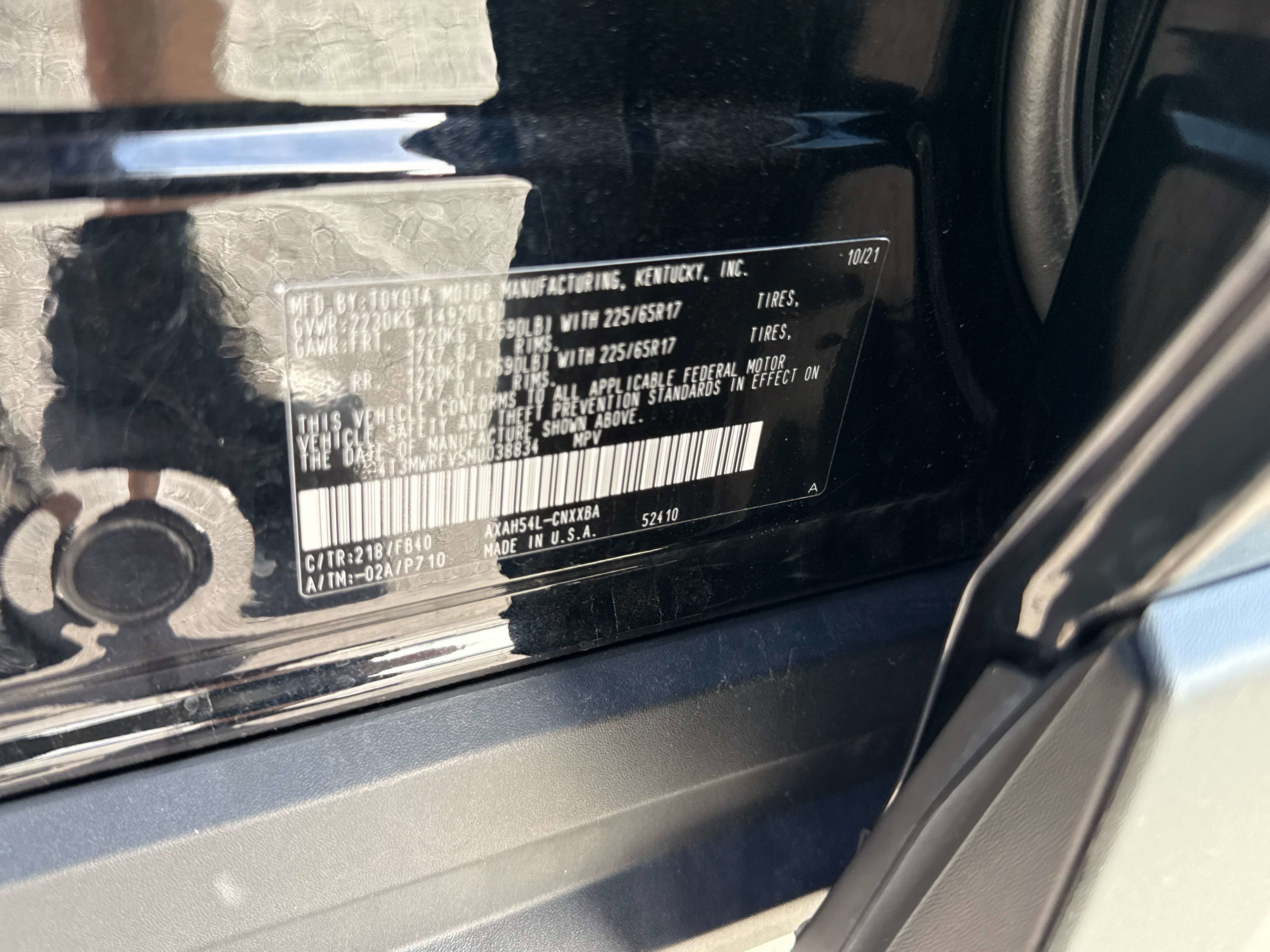 2021 Toyota RAV4 Hybrid Hybrid LE