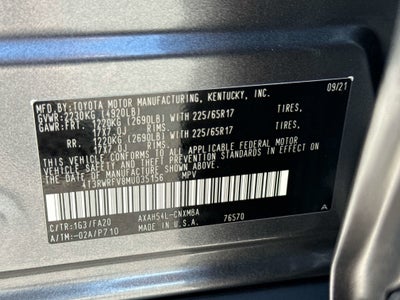 2021 Toyota RAV4 HYBRID Hybrid XLE