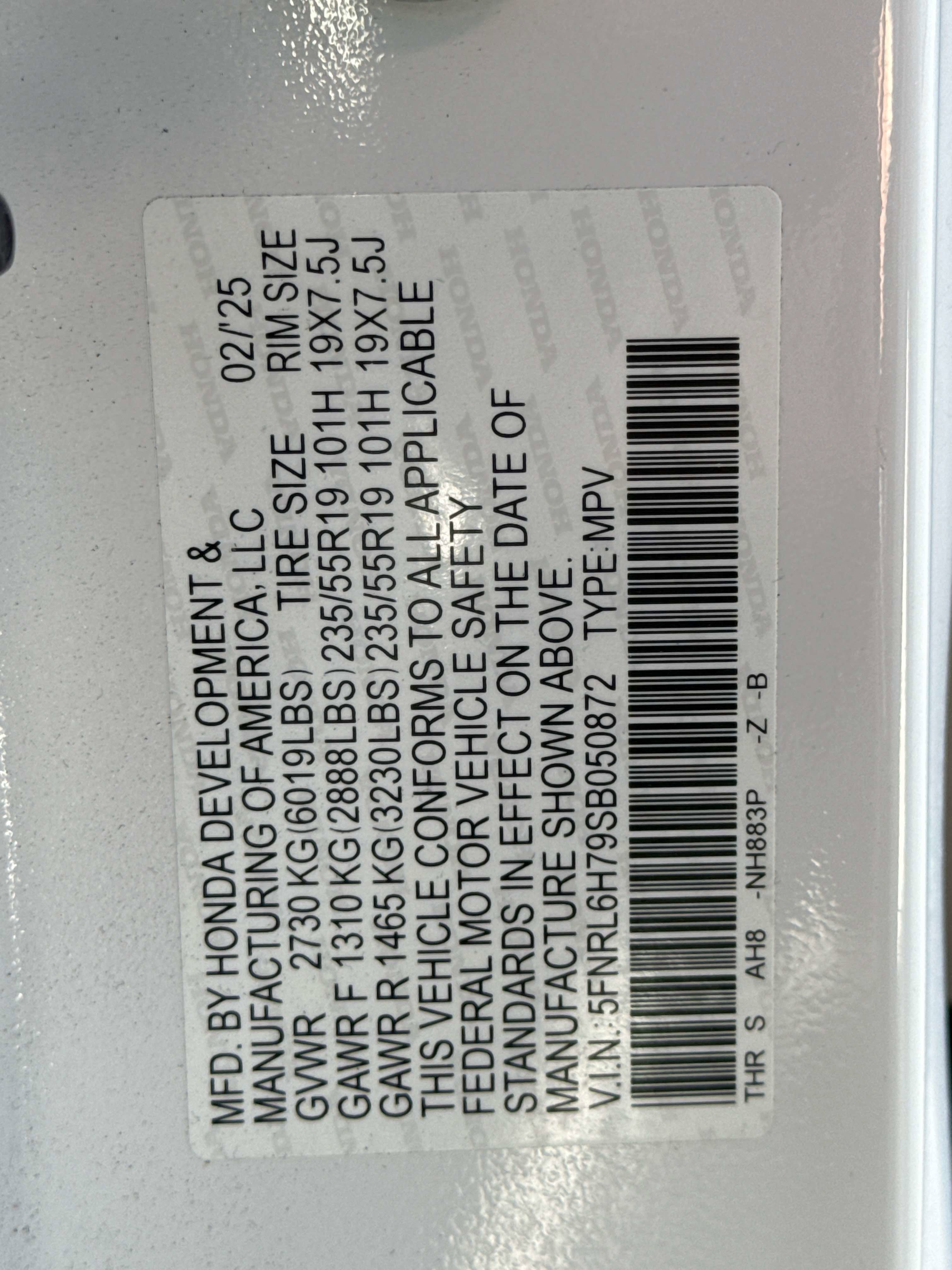 2025 Honda Odyssey Sport-L