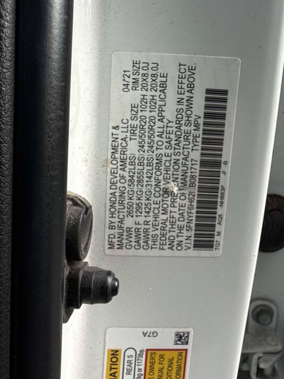 2021 Honda Pilot Touring 7-Passenger