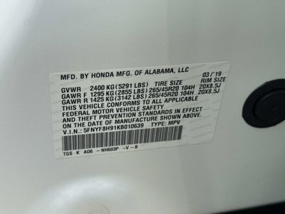 2019 Honda Passport Touring