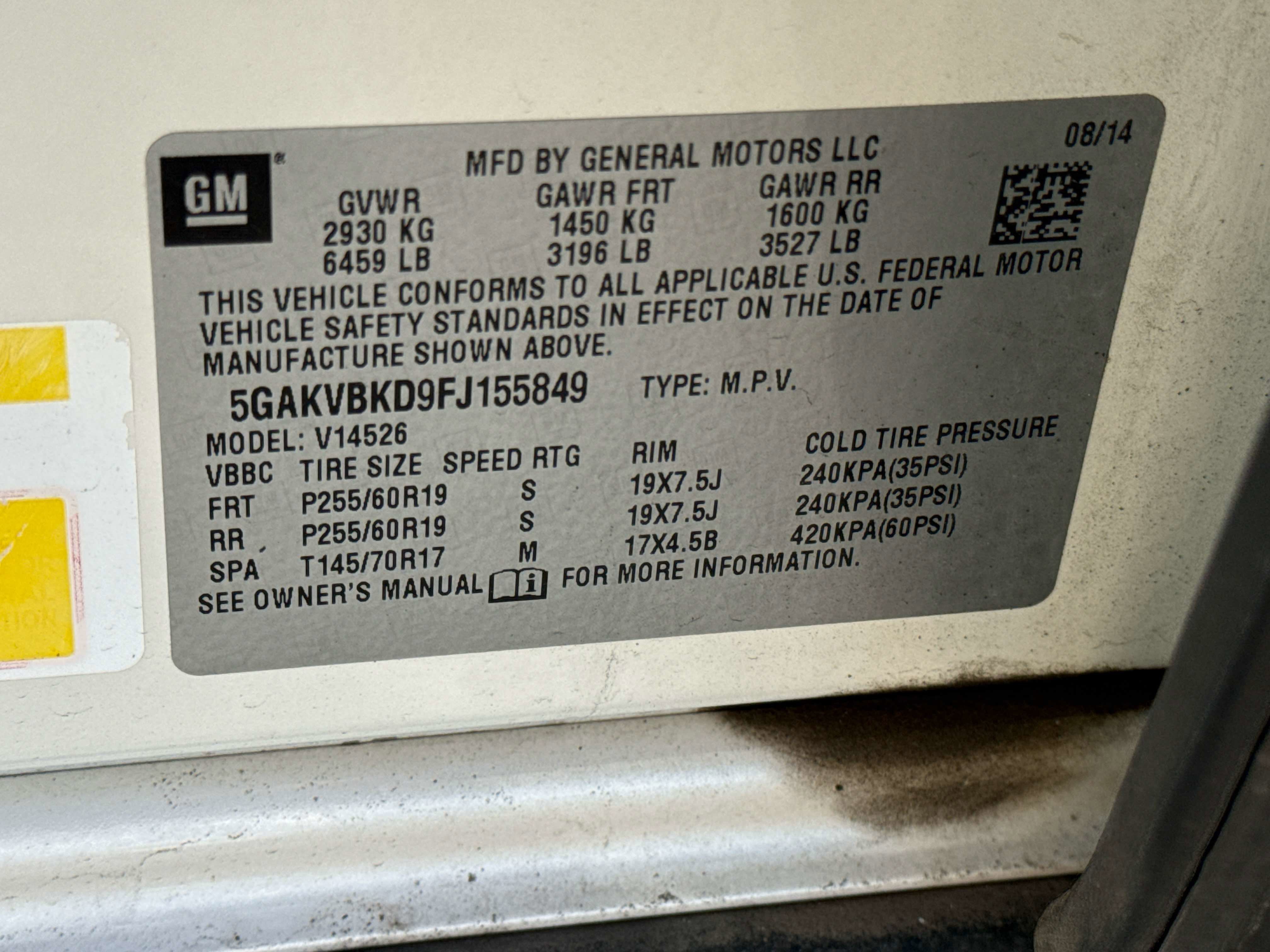 2015 Buick Enclave Leather