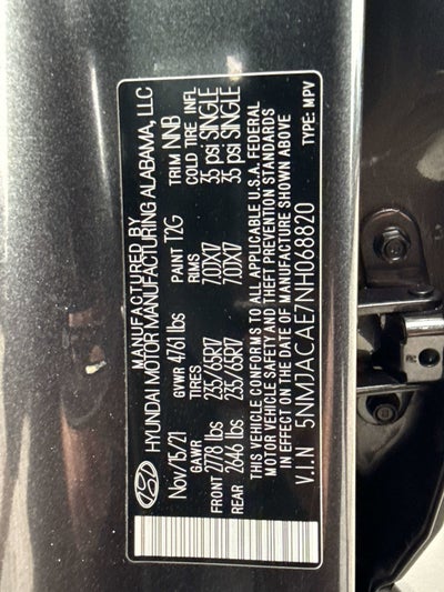 2022 Hyundai Tucson SE