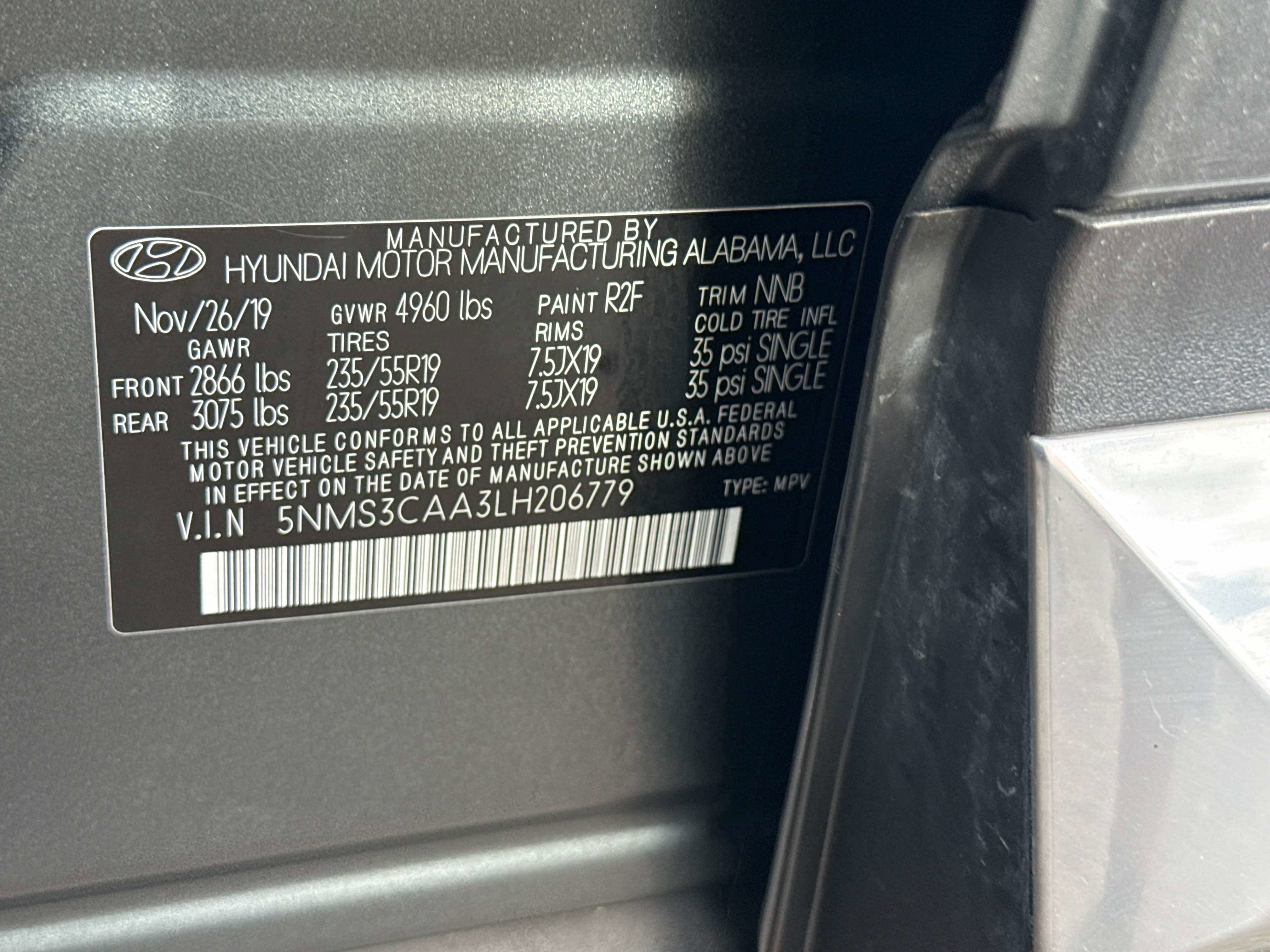 2020 Hyundai Santa Fe SEL