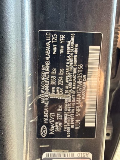 2021 Hyundai Elantra SEL