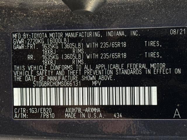 2021 Toyota HIGHLANDER HYBRD Hybrid XLE