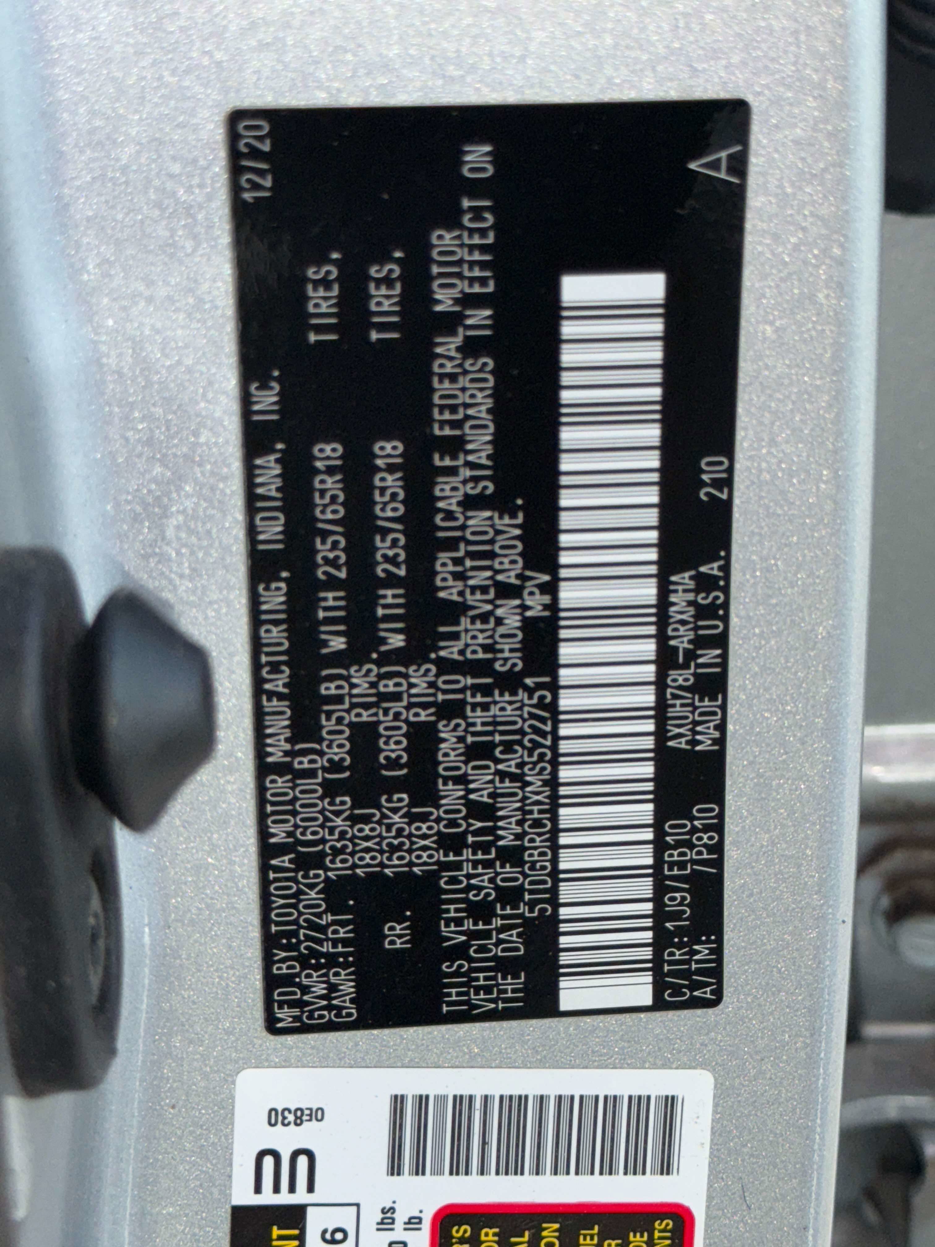 2021 Toyota Highlander Hybrid Hybrid XLE