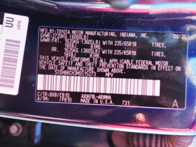 2021 Toyota HIGHLANDER HYBRD Hybrid XLE