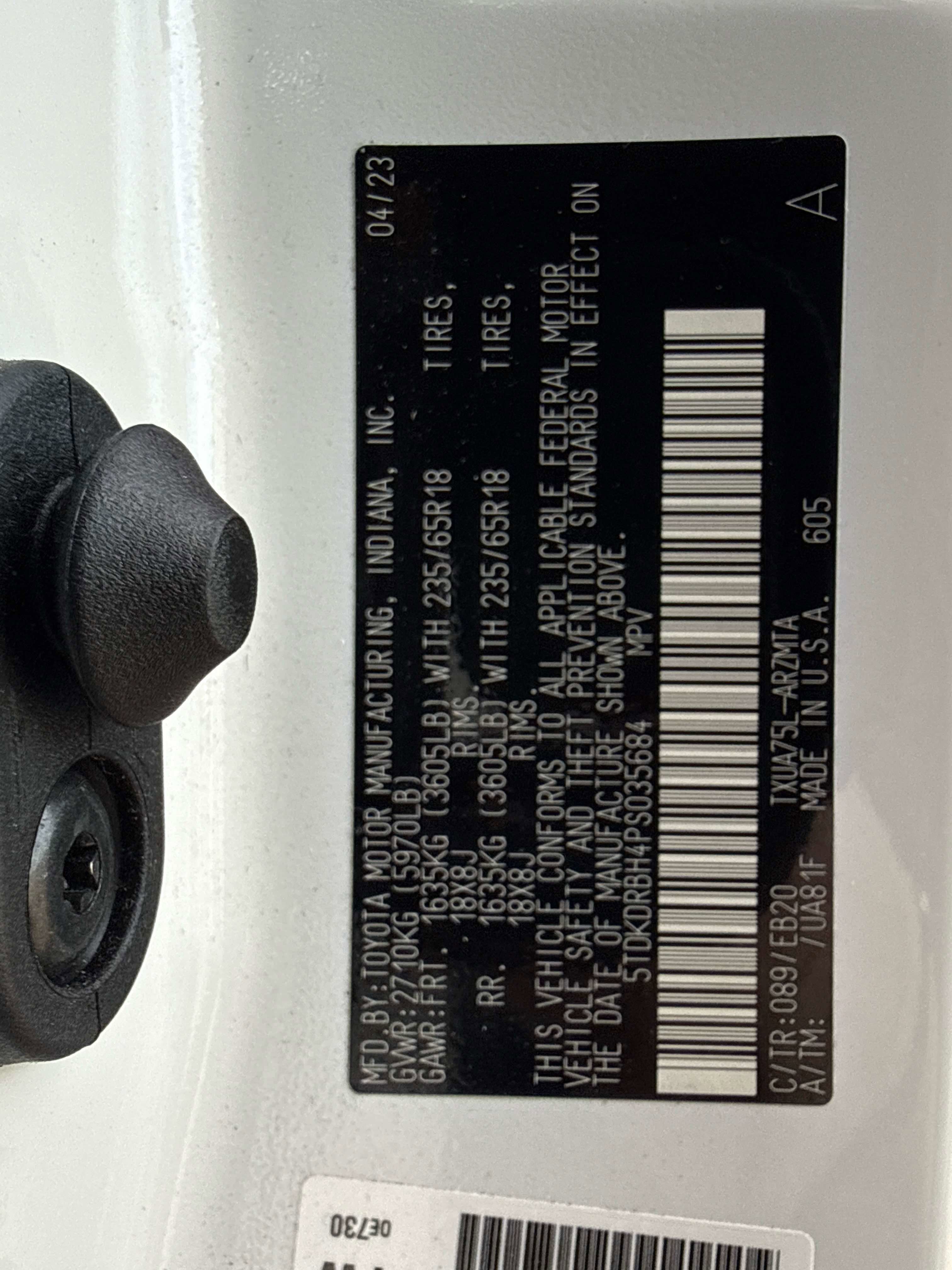 2023 Toyota HIGHLANDER XLE