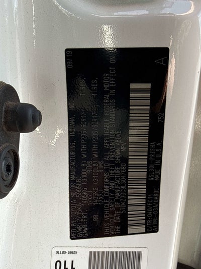 2020 Toyota SIENNA LE 3.5L LE