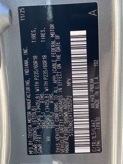 2026 Toyota SIENNA LIMITED Limited