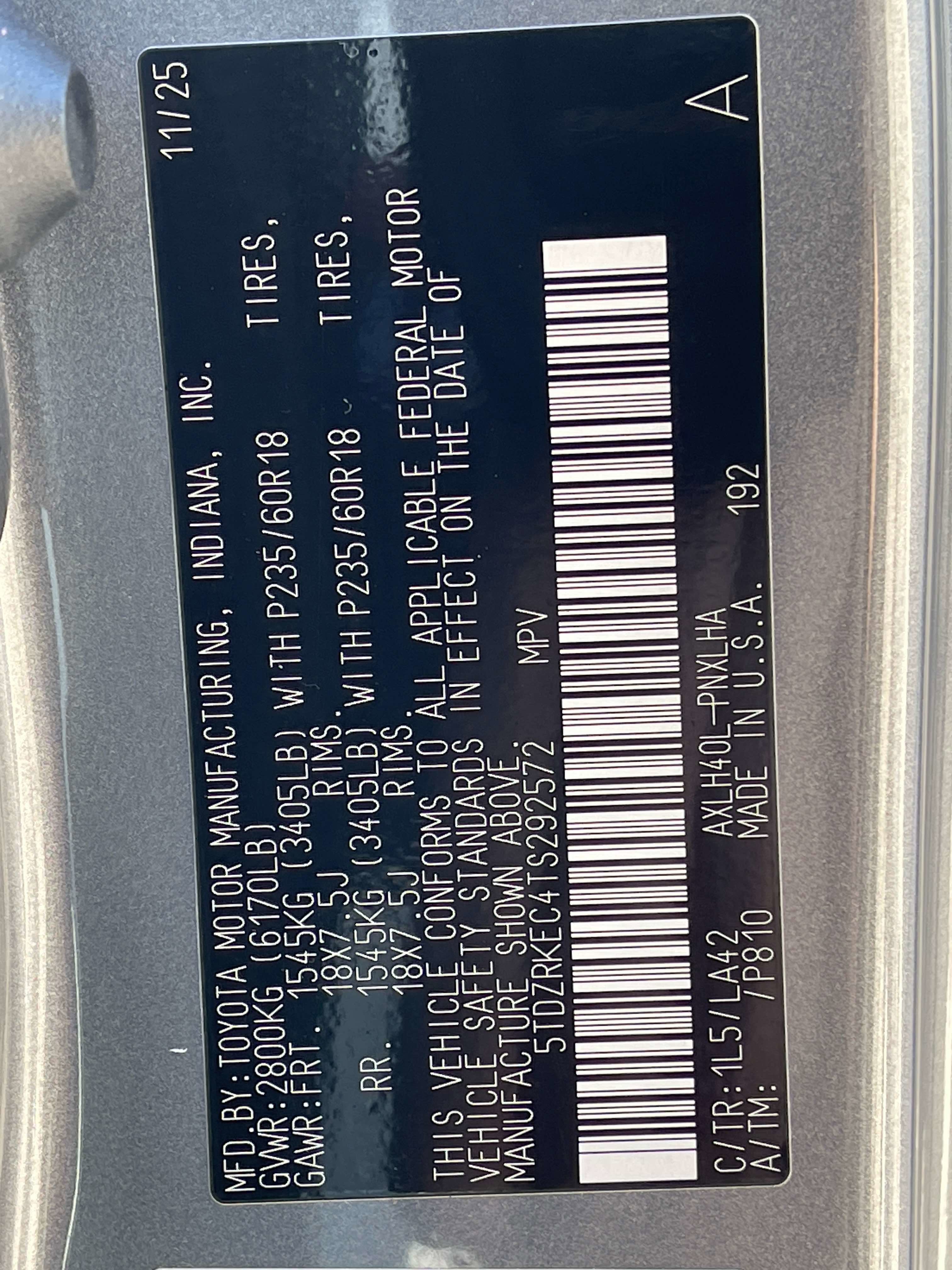 2026 Toyota SIENNA LIMITED Limited