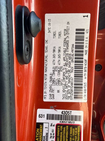 2016 Toyota TACOMA TRD OFFRD TRD Sport