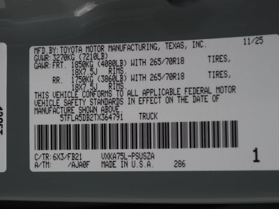 2026 Toyota Tundra 4WD SR5