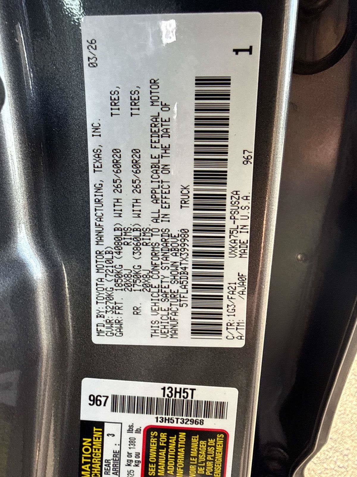 2026 Toyota Tundra SR5
