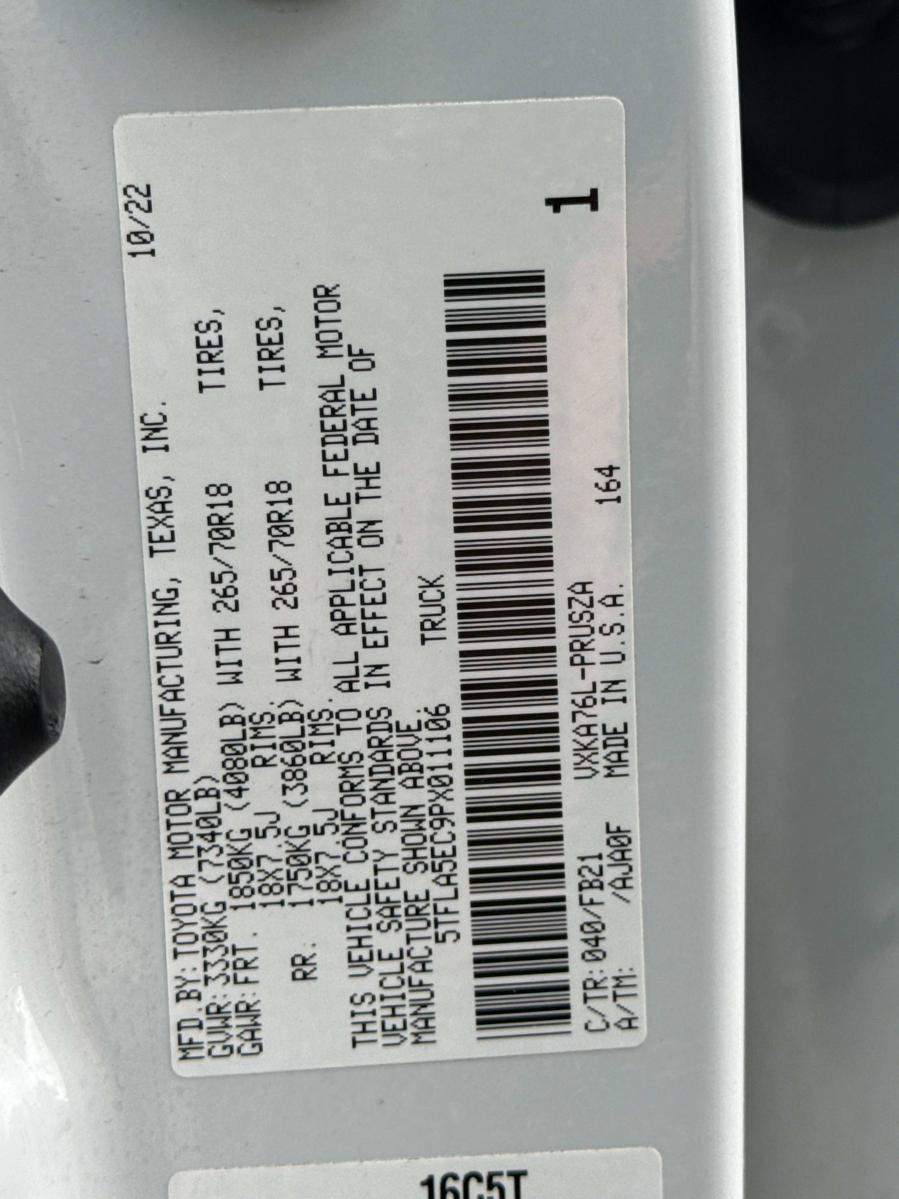 2023 Toyota TUNDRA 4X4 SR5