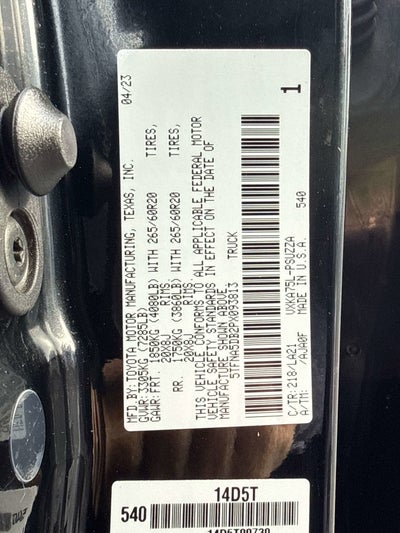 2023 Toyota TUNDRA 4X4 Platinum