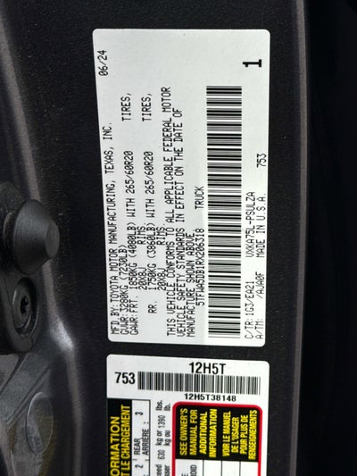2024 Toyota TUNDRA 4X4 Limited