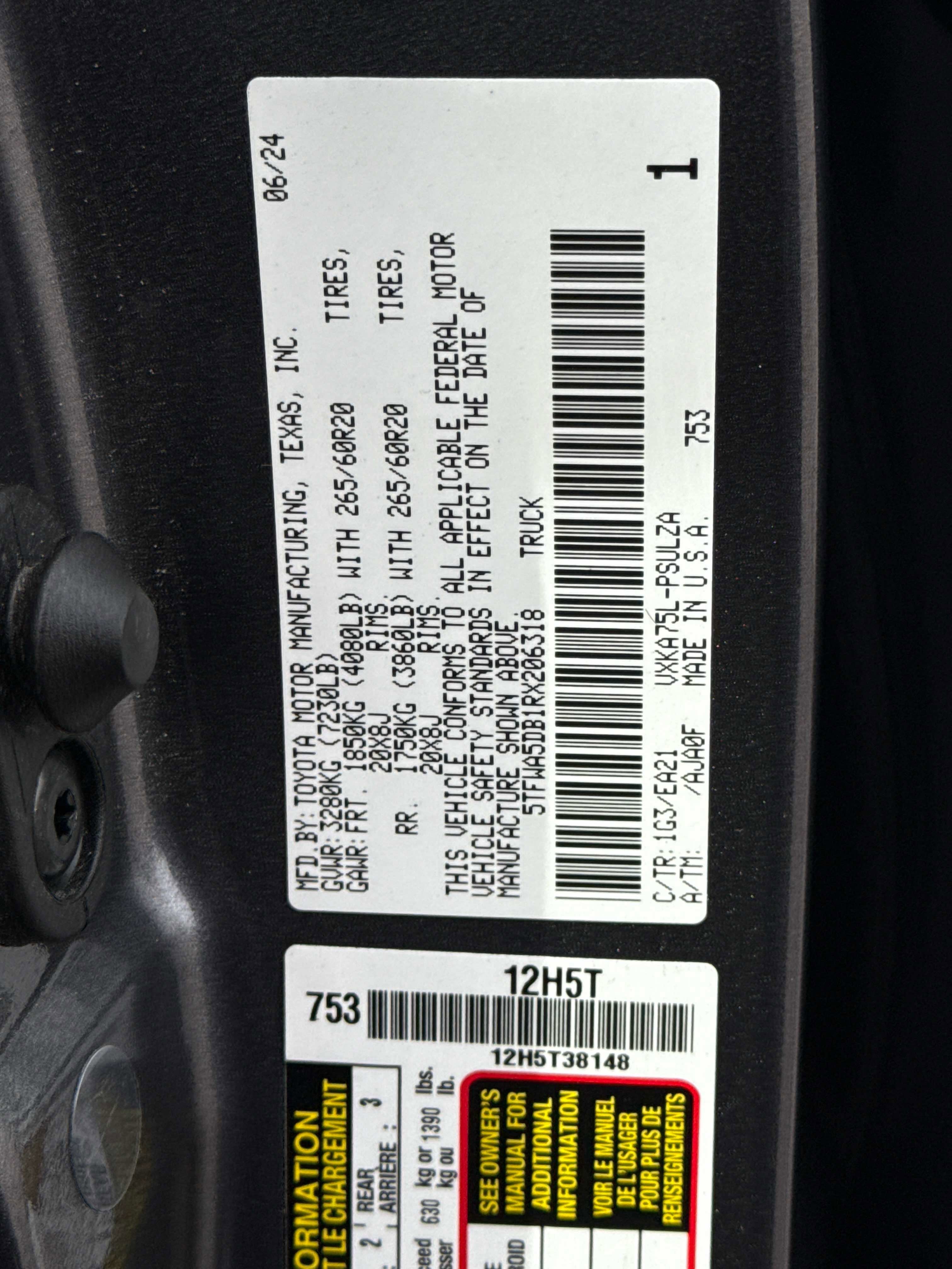 2024 Toyota TUNDRA 4X4 Limited