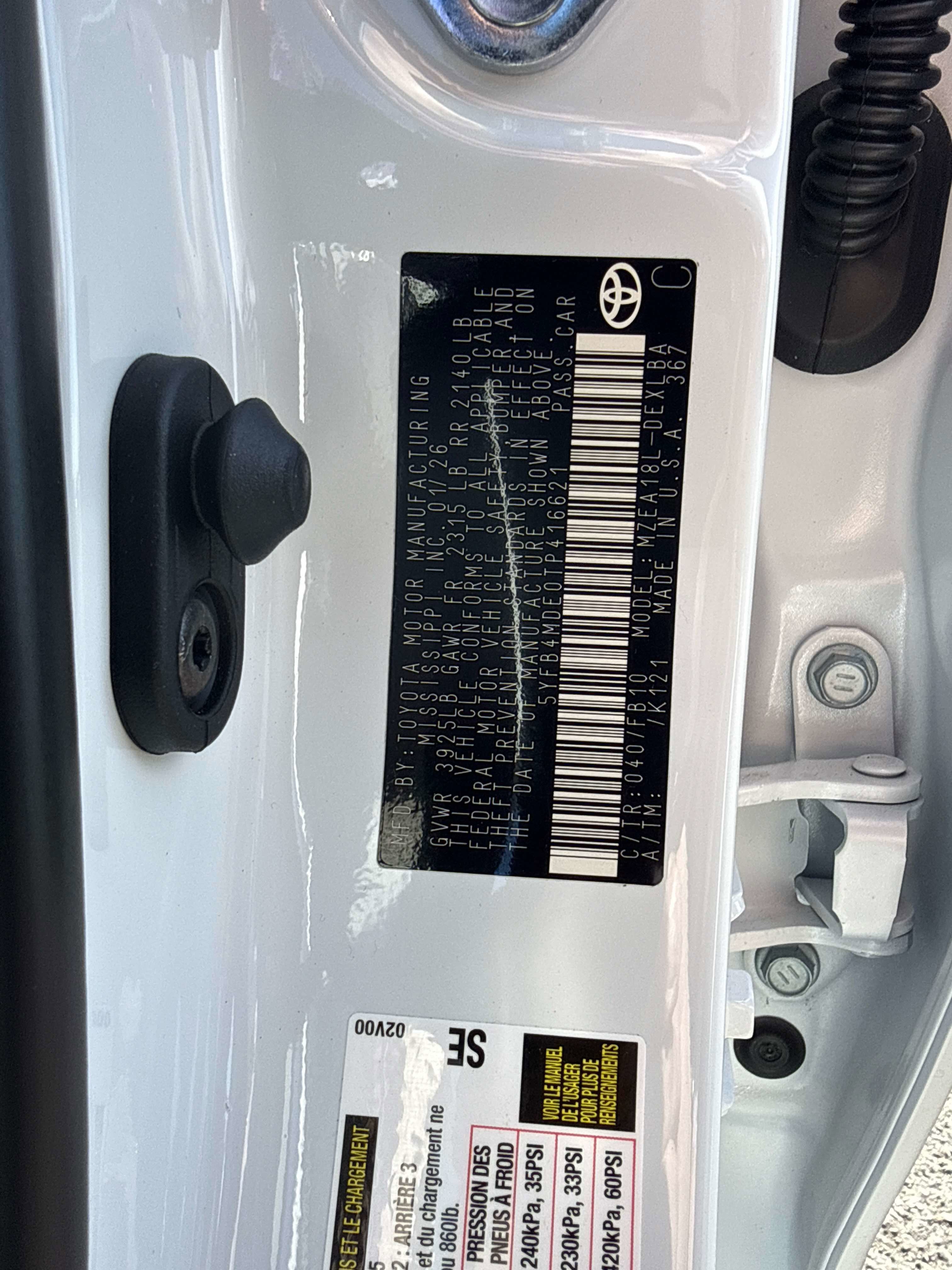 2026 Toyota COROLLA LE