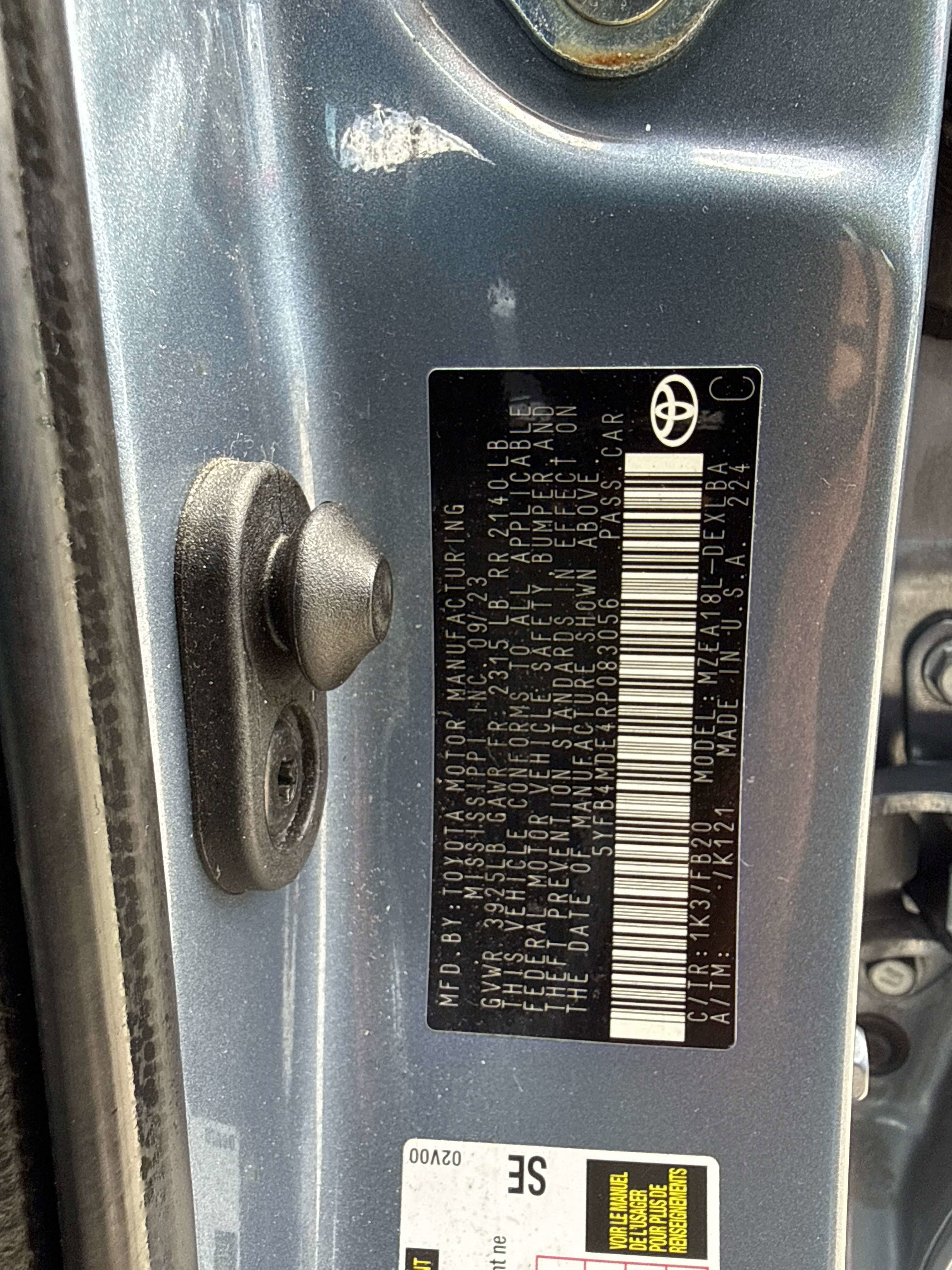 2024 Toyota COROLLA LE