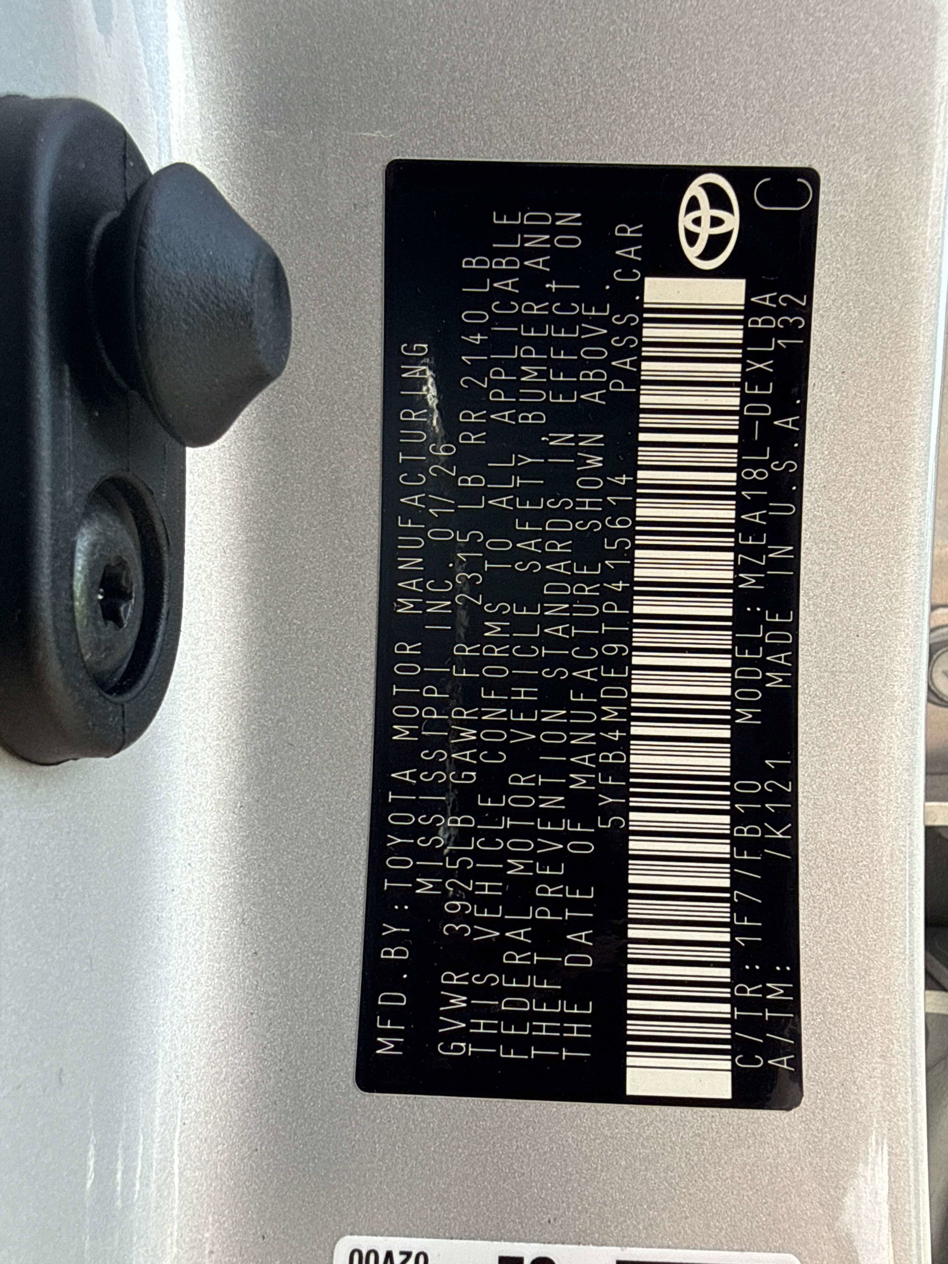 2026 Toyota COROLLA LE