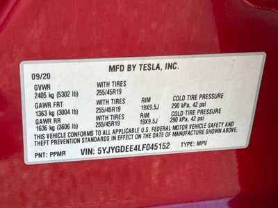 2020 Tesla Model Y Long Range