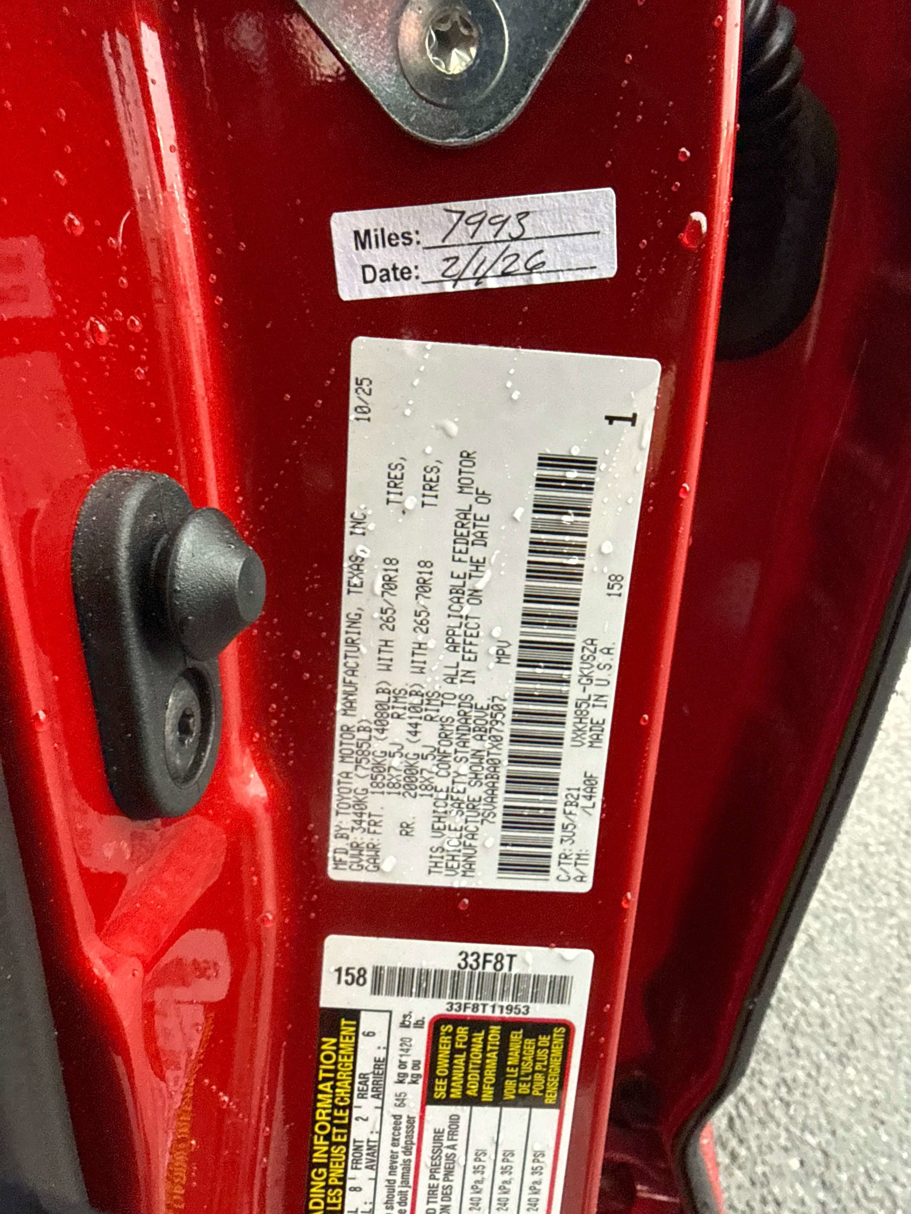 2026 Toyota SEQUOIA 4WD SR5
