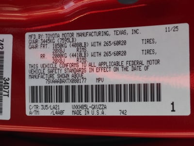 2026 Toyota Sequoia Platinum