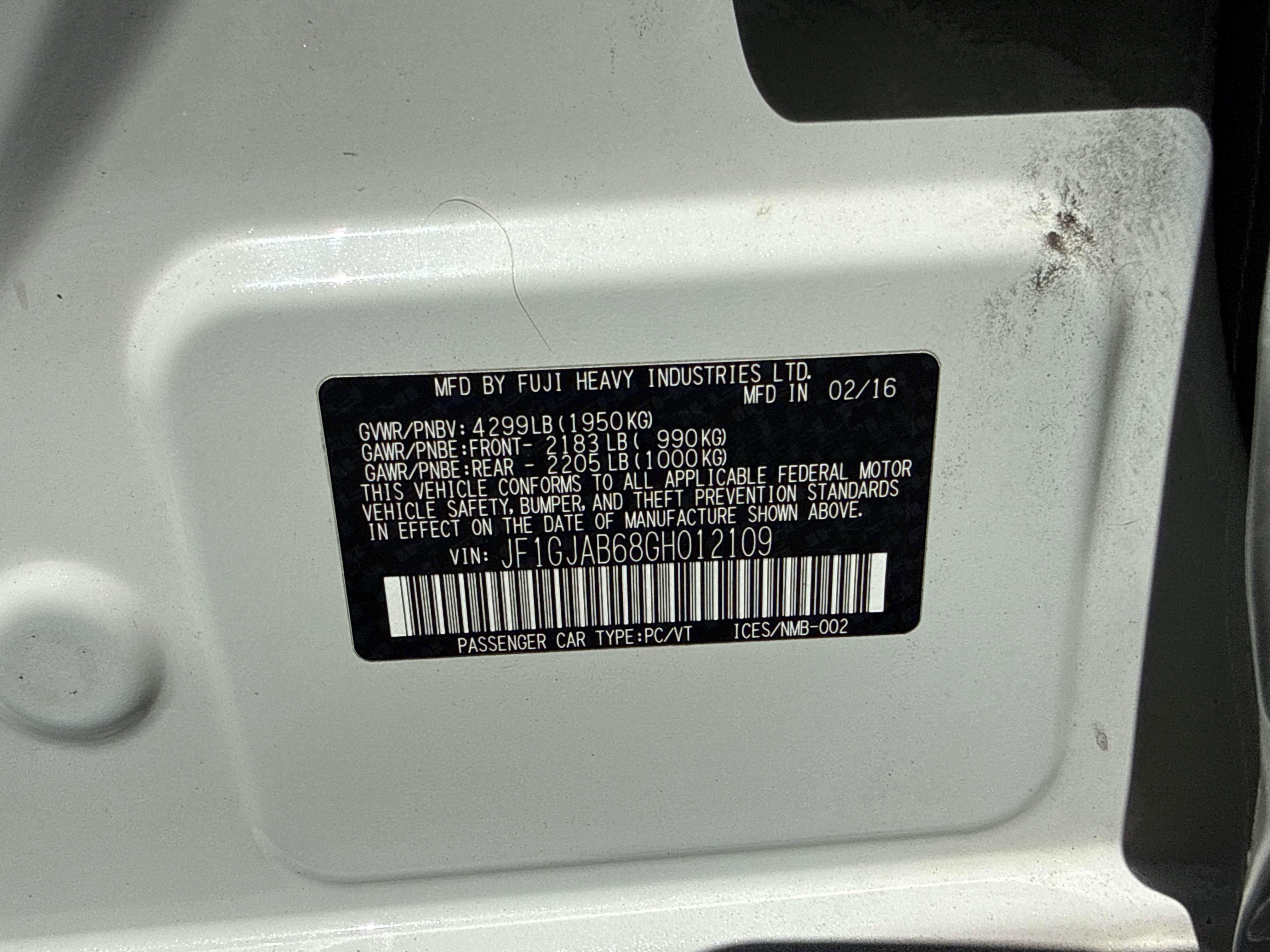 2016 Subaru Impreza Premium