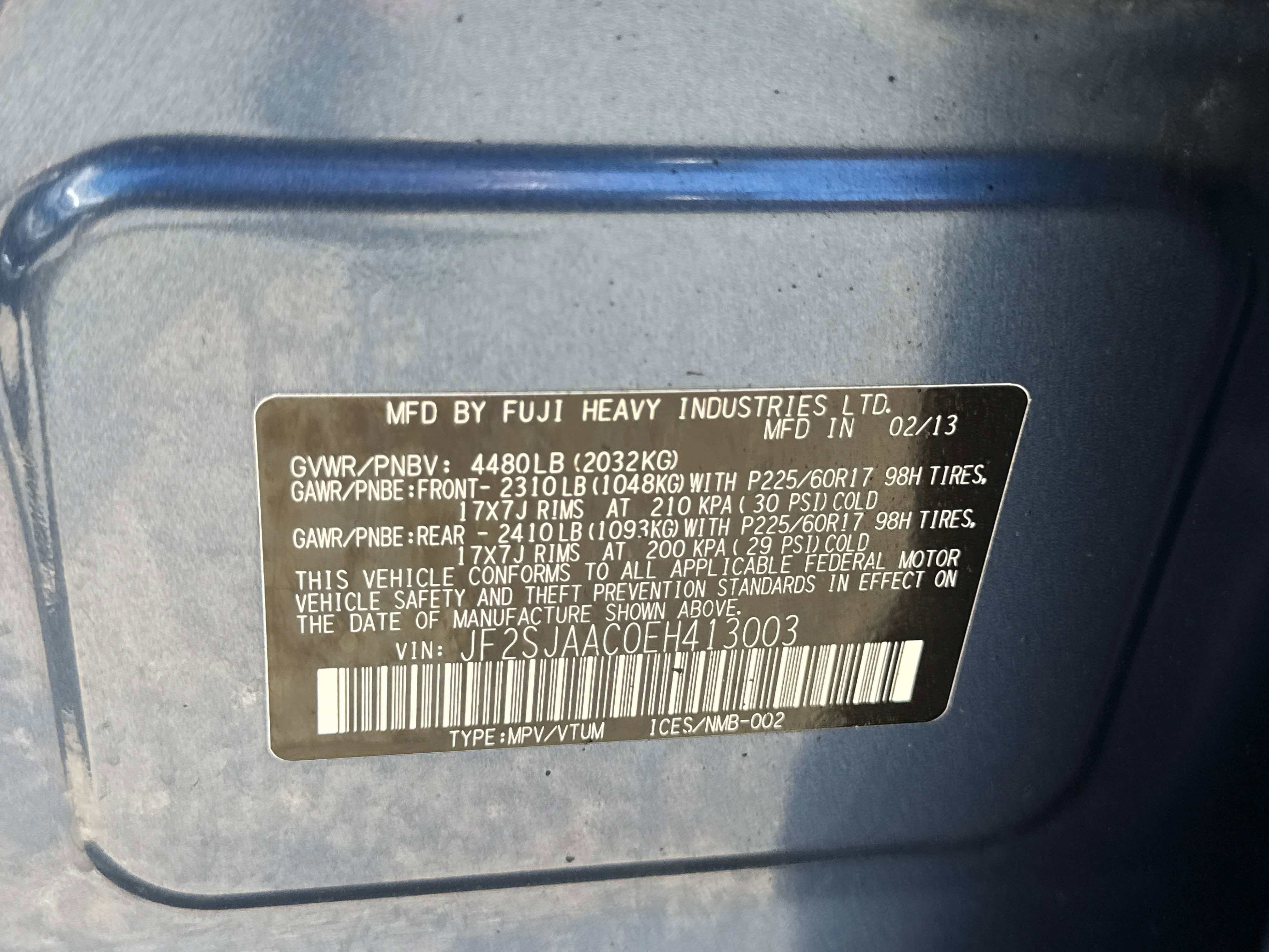 2014 Subaru Forester 2.5i