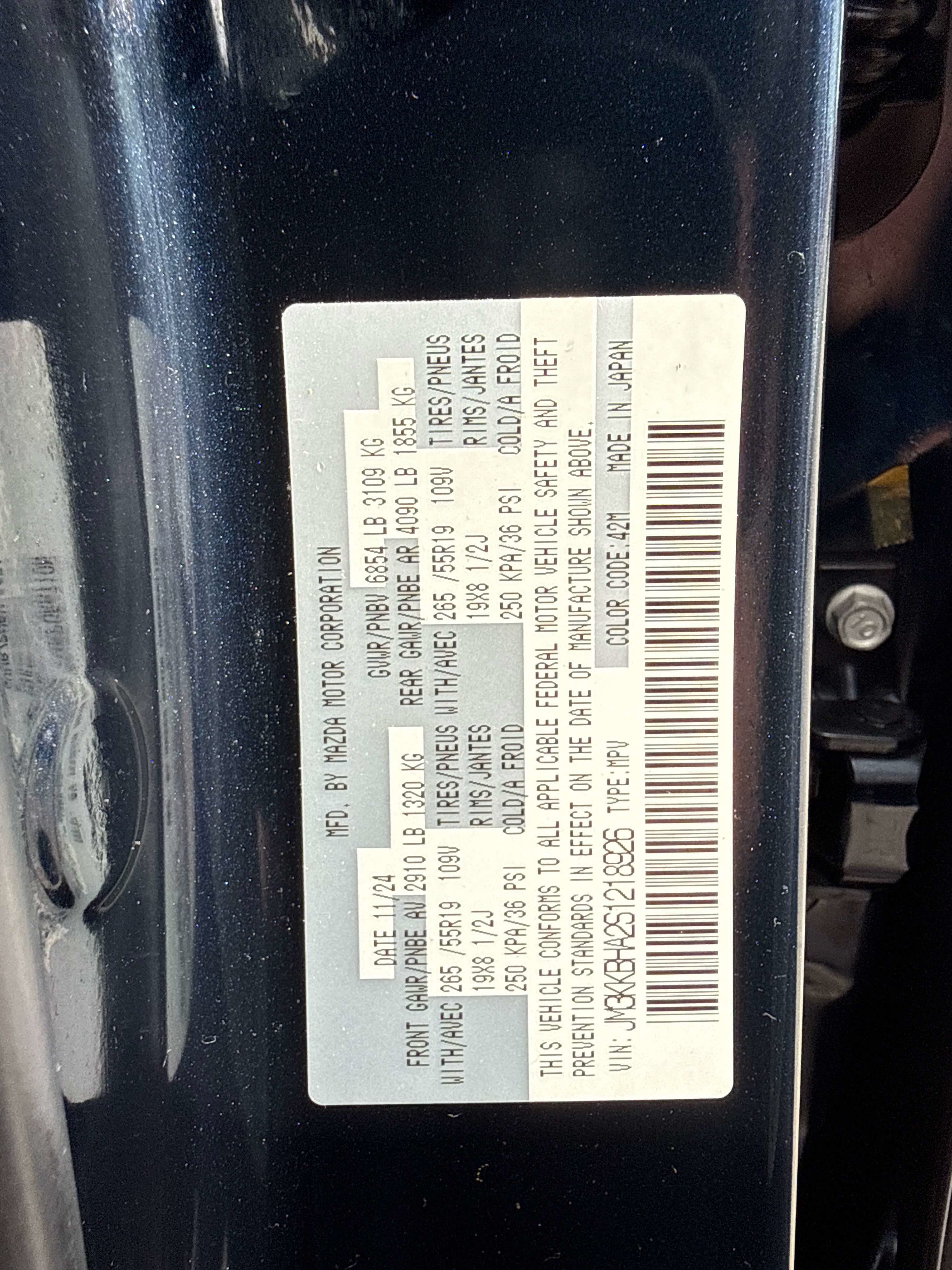 2025 Mazda Mazda CX-90 Preferred Package
