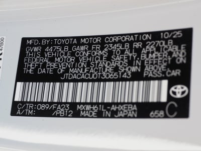 2026 Toyota Prius Plug-in Hybrid SE