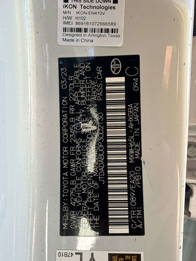 2023 Toyota PRIUS XLE