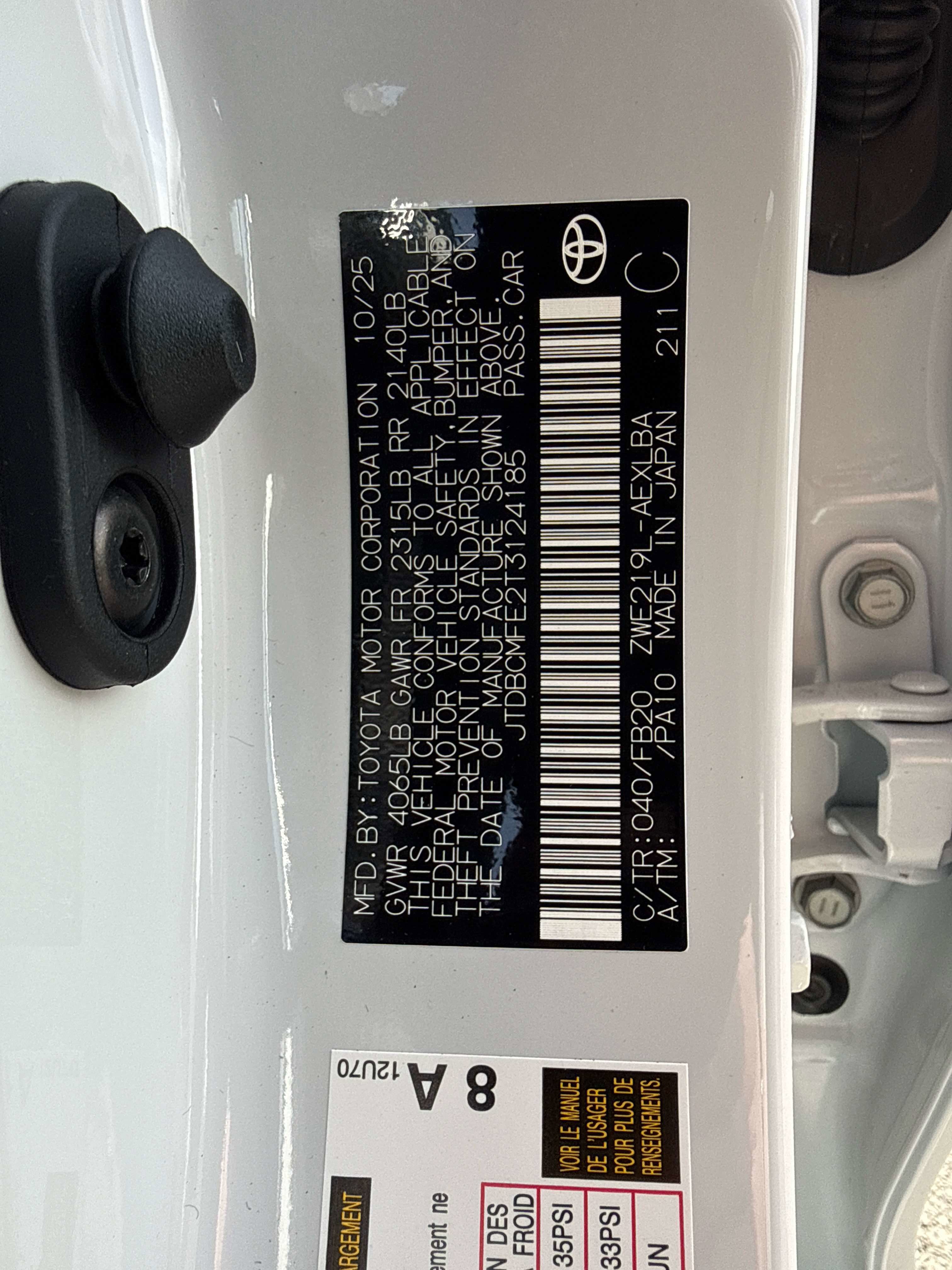 2026 Toyota COROLLA HYBRID Hybrid LE