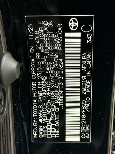 2026 Toyota COROLLA HYBRID Hybrid LE