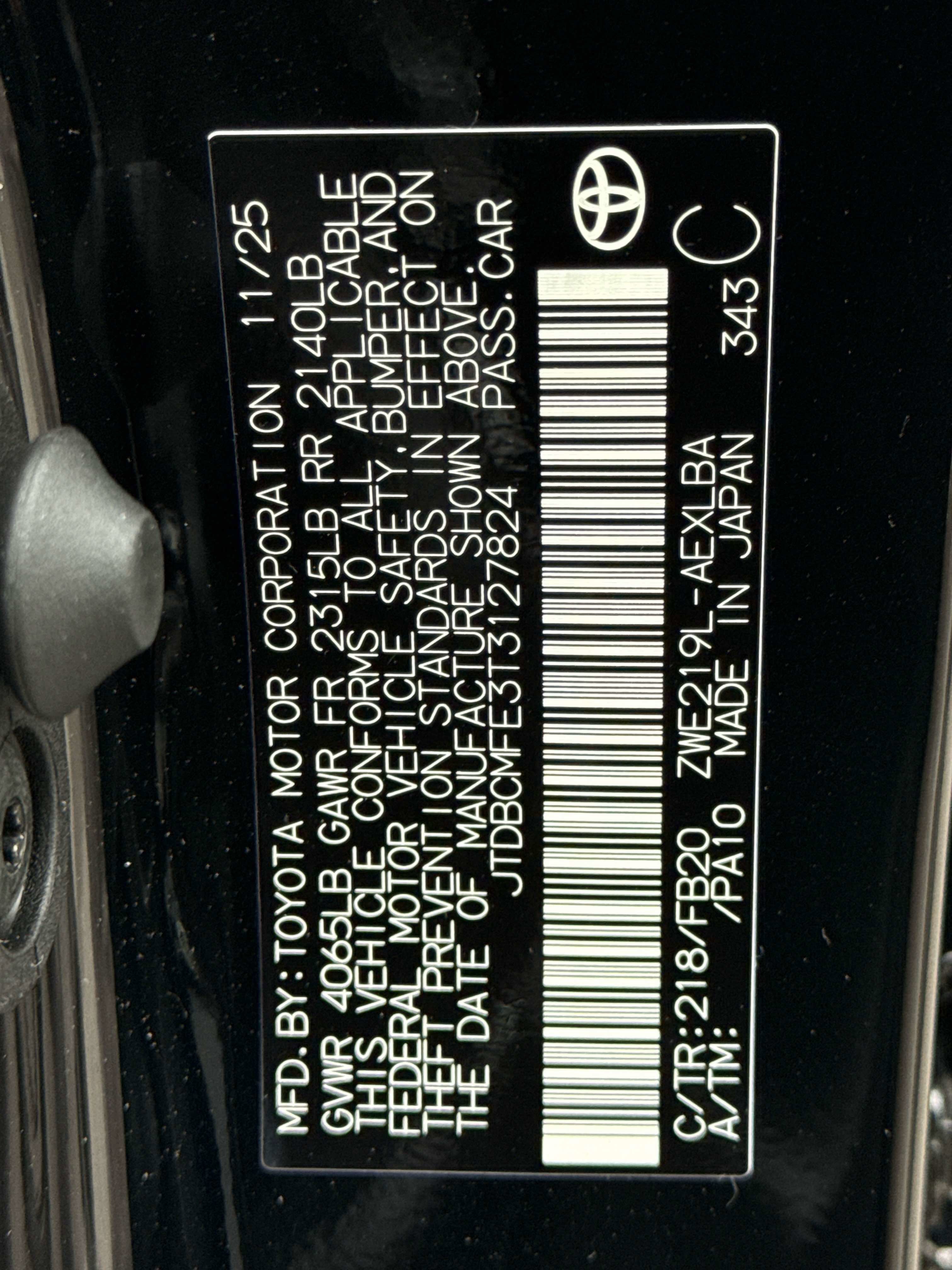 2026 Toyota COROLLA HYBRID Hybrid LE