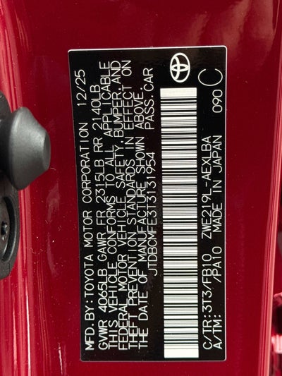 2026 Toyota COROLLA HYBRID Hybrid LE