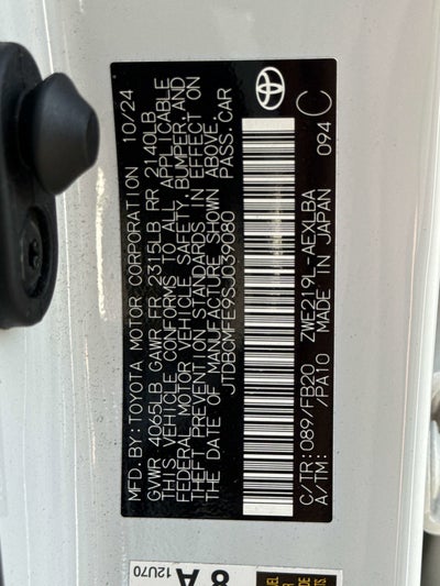 2025 Toyota COROLLA HYBRID Hybrid LE