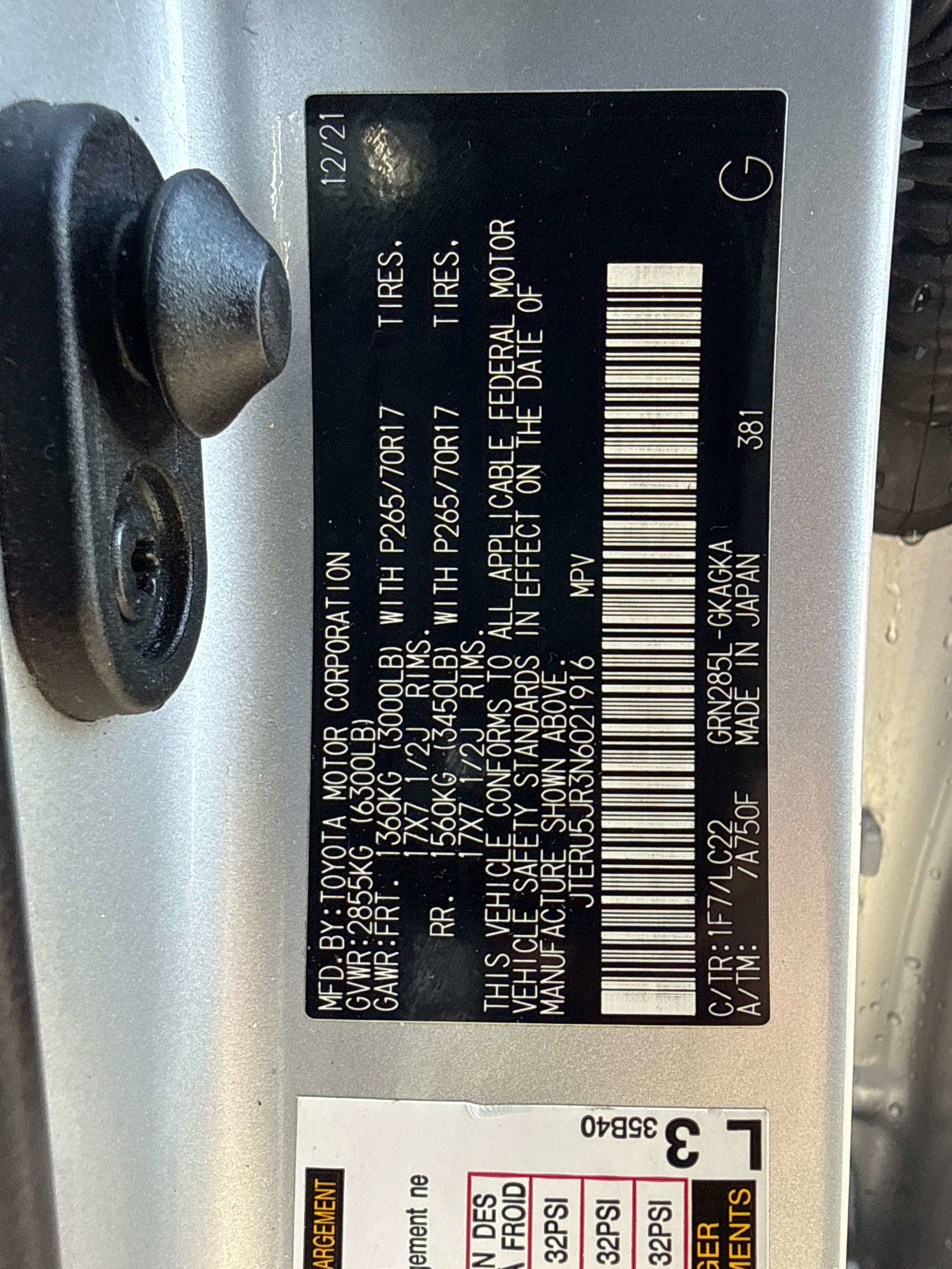 2022 Toyota 4RUNNER TRD Off Road Premium