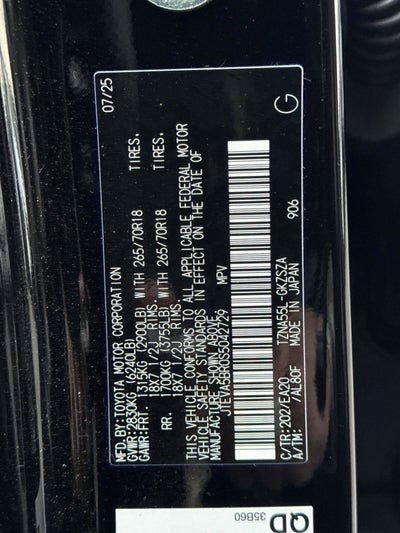 2025 Toyota 4RUNNER TRD Off Road Premium