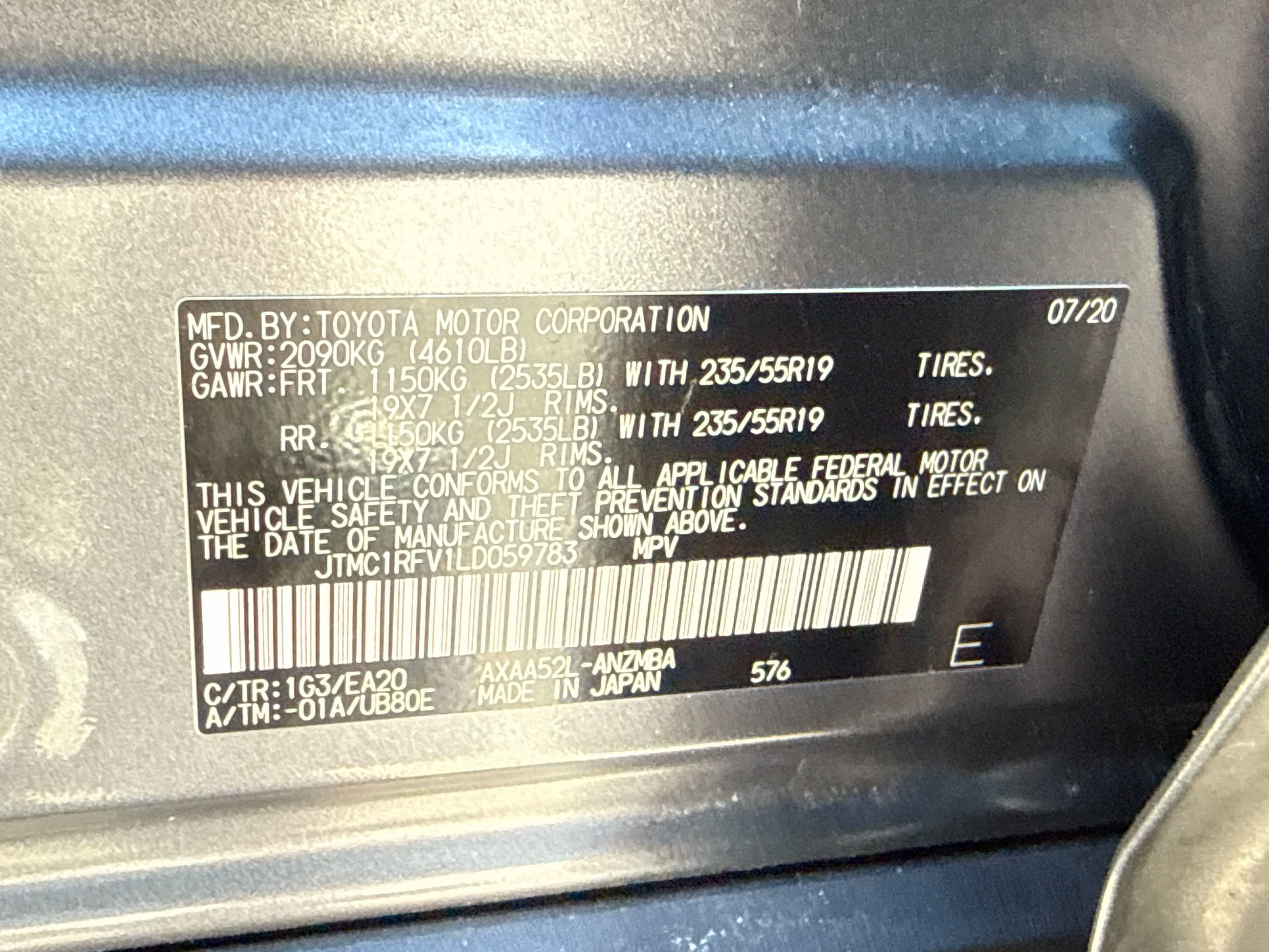 2020 Toyota RAV4 XLE Premium