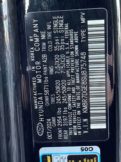 2025 Hyundai Palisade Calligraphy Night Edition