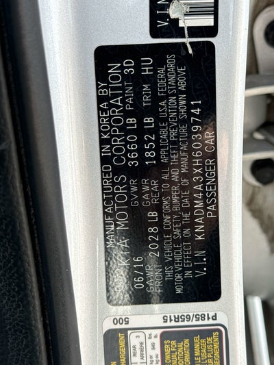 2017 Kia Rio LX
