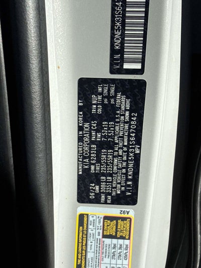 2025 Kia Carnival SX