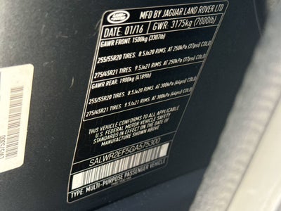 2016 Land Rover Range Rover Sport V8