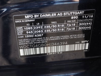 2017 Mercedes-Benz GLA GLA 250