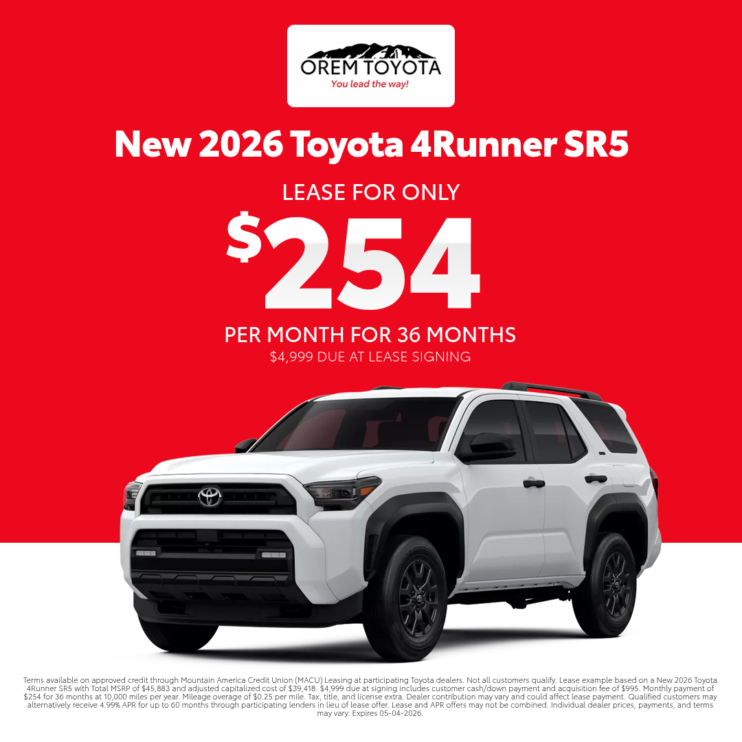 New Toyota 4runner Offer